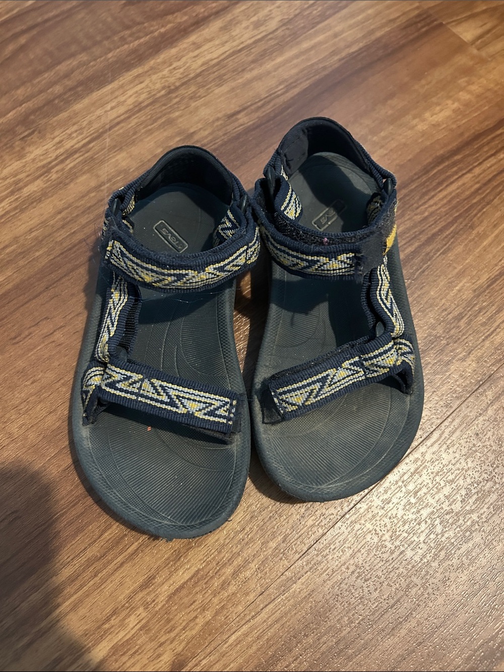 Teva Navy and Yellow Kids Outdoor Sandals